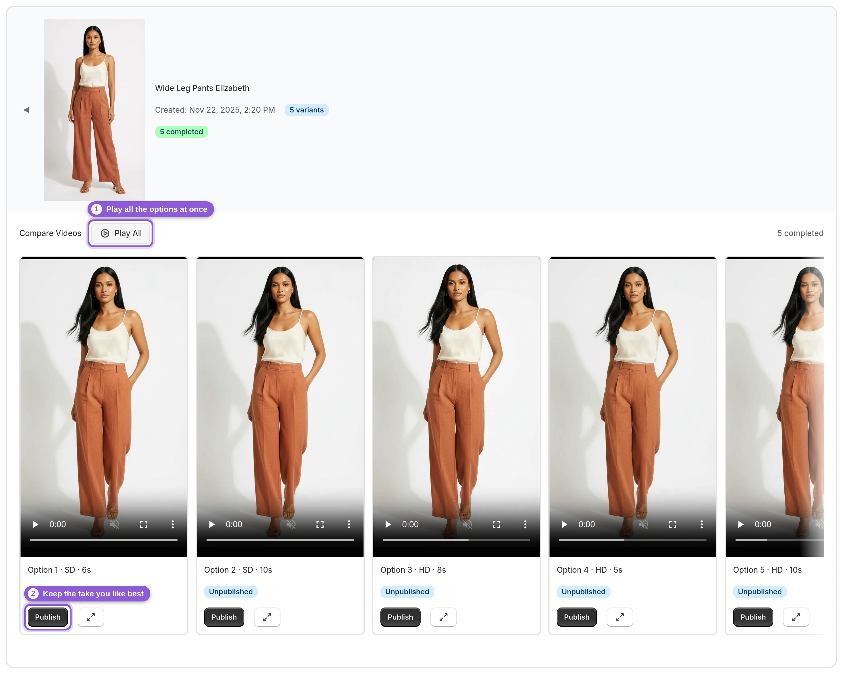 Compare the options and pick your favorite — .toggle-videos-btn highlighted